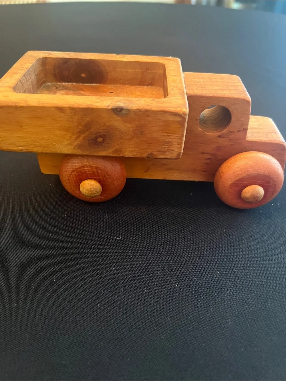 Handcrafted Wooden Toy Truck - Natural Wood Finish